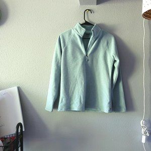 Eddie Bauer Light Blue Fleece Sweater Jacket
